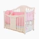 Patut copii bebe lemn Cristal fildes